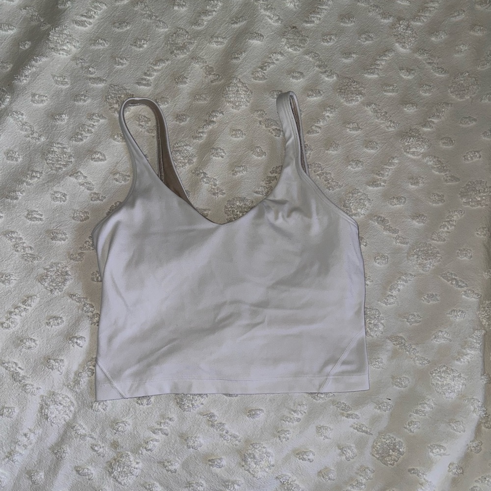 EUC White Align Tank Size 8